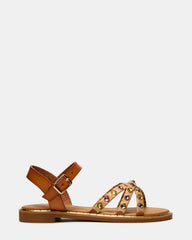 KIDS' GILLIAN COGNAC MULTI