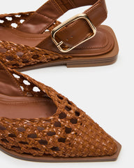 SHAY WOVEN COGNAC