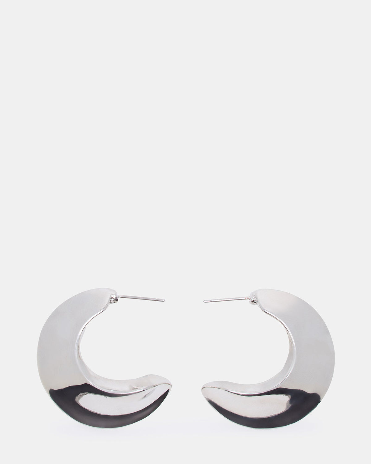 CRESCENT EARRINGS SILVER