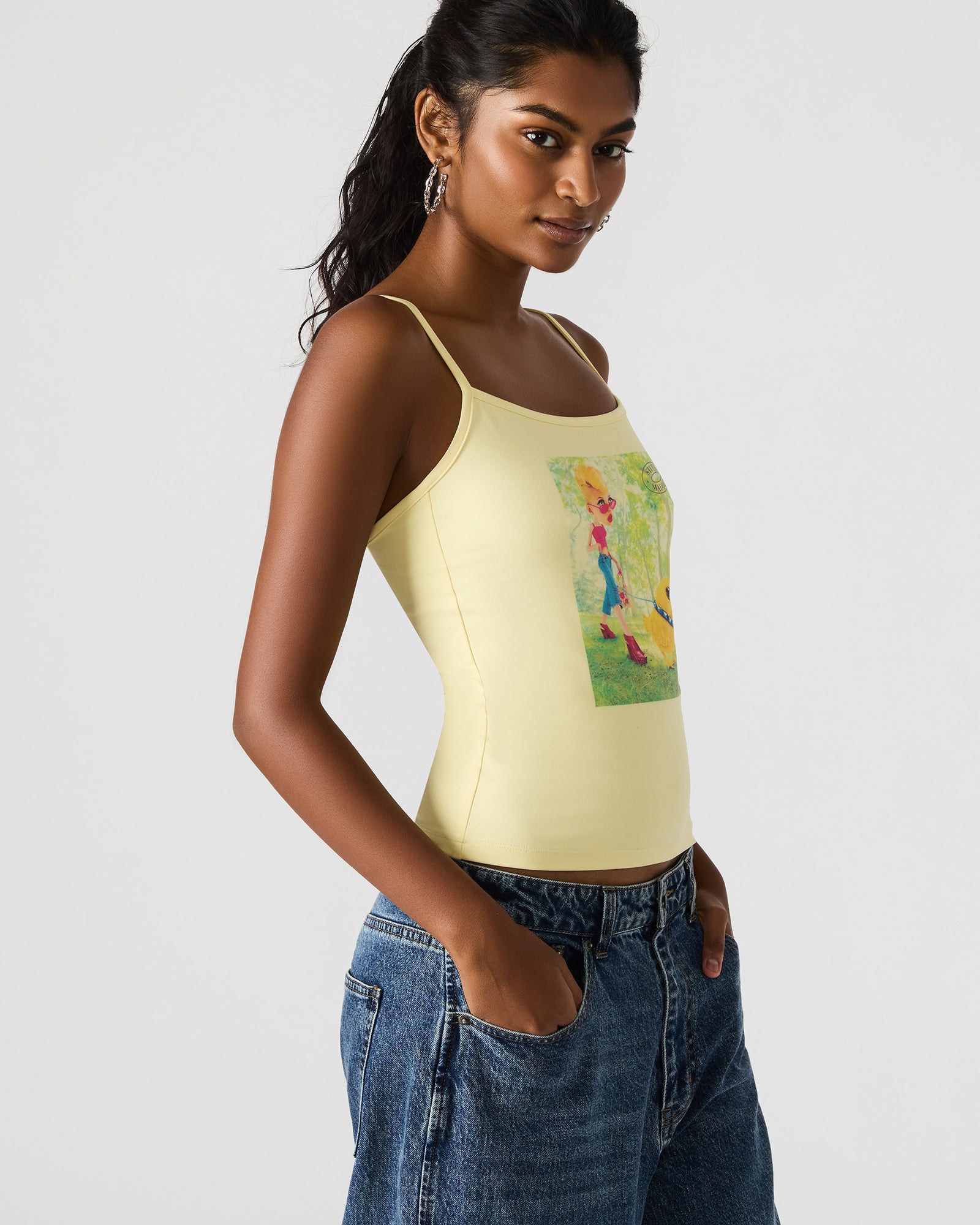 GOLDIE TANK PALE YELLOW