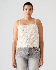 BLAKELYN FEATHER TOP IVORY