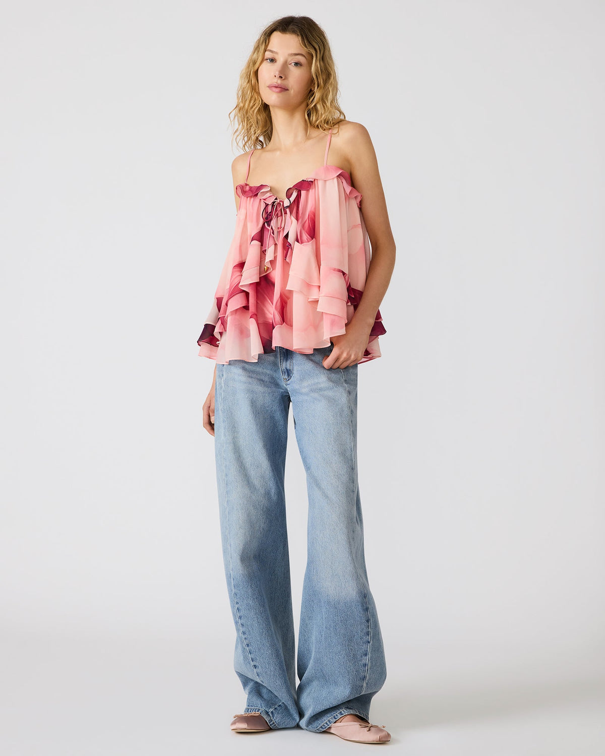 RHIANON TOP CORAL CLOUD