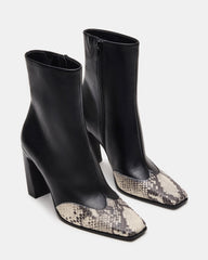 LYLE BLACK LEATHER WITH SNAKE